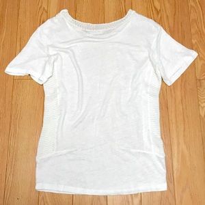 Zara W&B Collection White Thin Knit Sweater Tunic